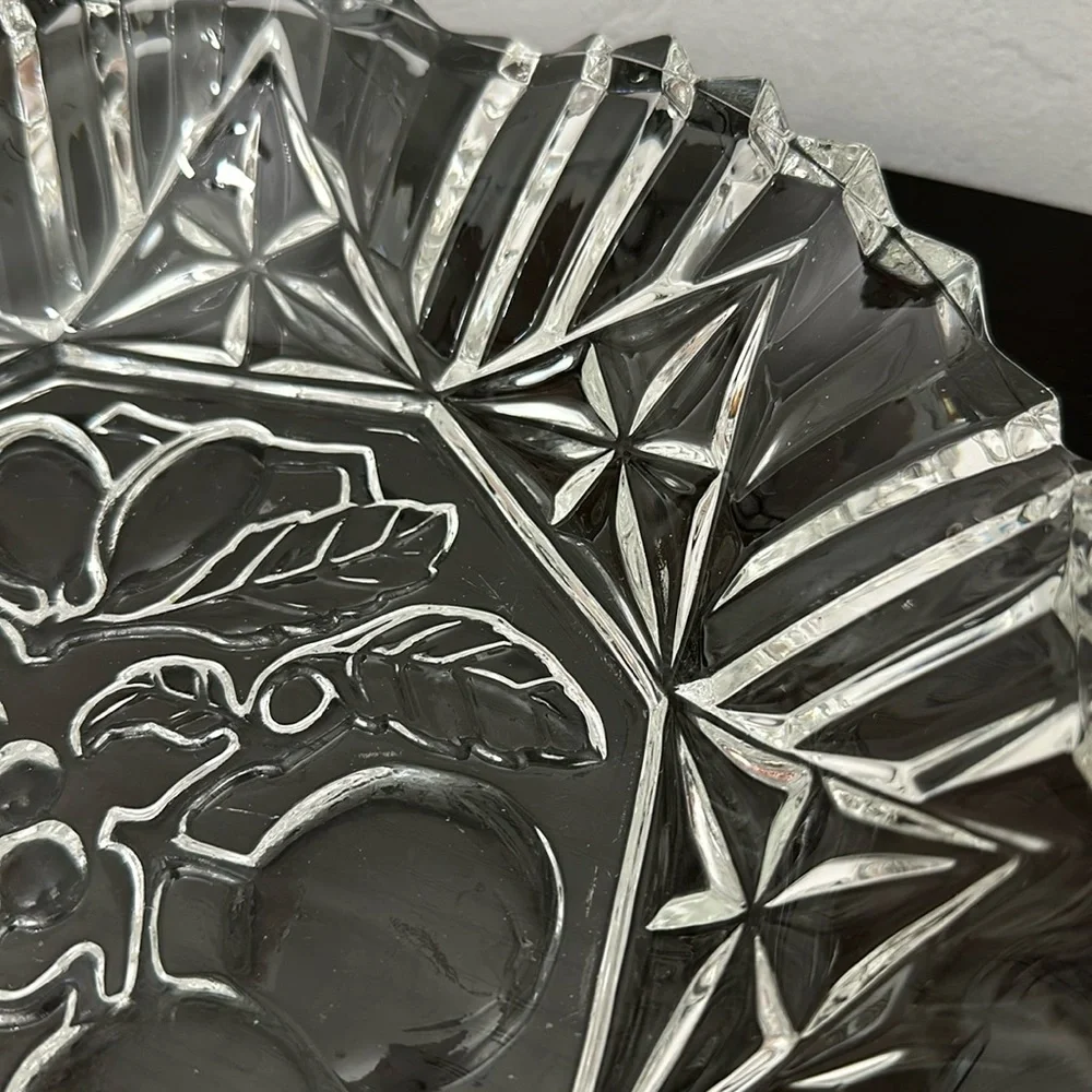 Pioneer Vintage Federal Glass Clear Pressed Glass Bowl Set of 2